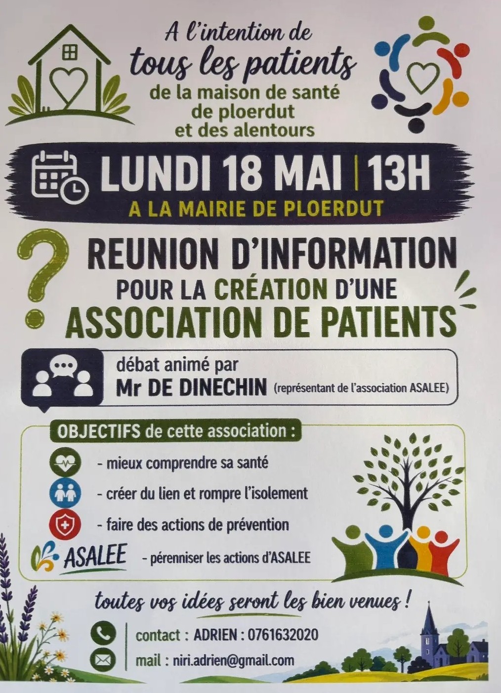 Réunion d’information pour la création d’une association de patients de la maison de santé